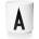 Design Letters Чаша халба aj буква a порцеланова (10201000a)