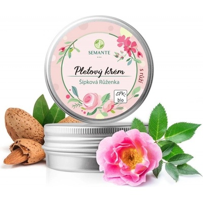 Semante Hydratační pleťový krém s růží "Šípková Růženka" BIO Semante - 50 ml + prodloužená záruka na vrácení zboží do 100 dnů