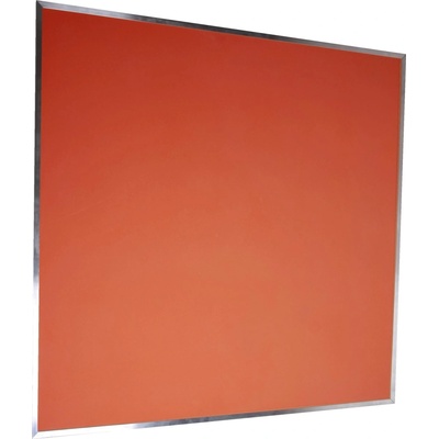VYLEN s.r.o. Pěnová nástěnka s hliníkovým rámem 100 x 100 cm Červená 30, 1000 mm x1000 mm