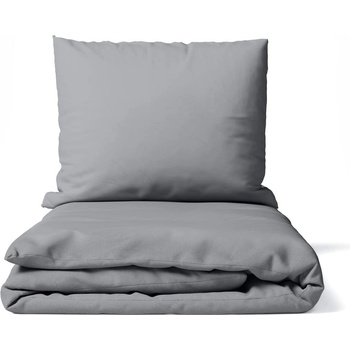 Bonami Essentials Сиво двойно спално бельо от микросатен 200x200 cm Basic - Bonami Essentials (1130057.05)