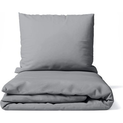 Bonami Essentials Сиво двойно спално бельо от микросатен 200x200 cm Basic - Bonami Essentials (1130057.05)
