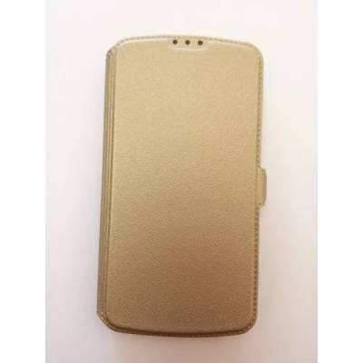LG Страничен калъф тефтер lg k5 златен
