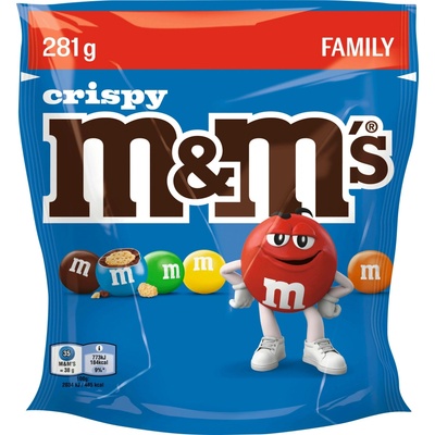 m&ms crispy 281 g