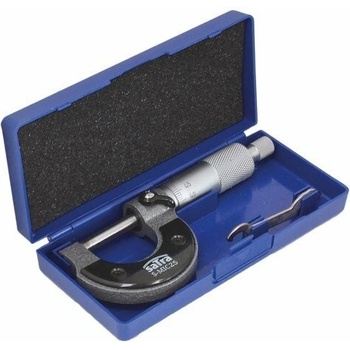 Satra S-MIC25 Mikrometrický kaliper, rozsah 0 - 25 mm delenie 0,01 mm