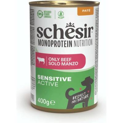 Schesir Dog Monoprotein Active Hovädzie paté 400 g
