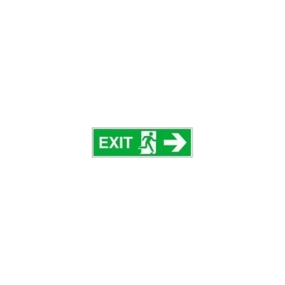 Tabulka - Úniková cesta doprava - EXIT 39 x 11,5 cm