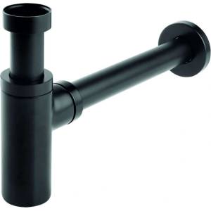 Novaservis - Сифон за умивалник 1 1/4, отвод 32 мм, матово черно S282-BL (S282-BL)