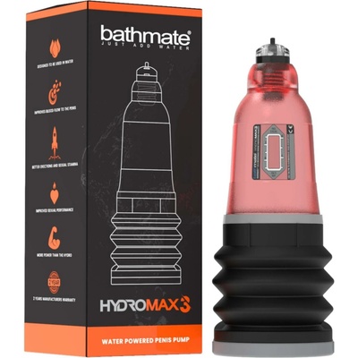 Bathmate Hydromax 3 vakuová pumpa, červená