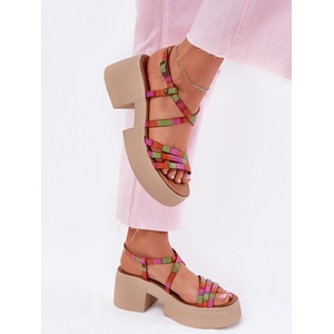 Step in style Дамски сандали с ток модел 215023 Step in style