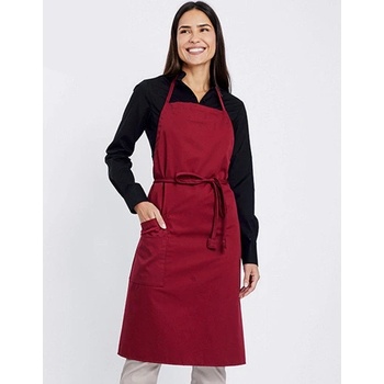 Cg Workwear Zástěra s laclem 00220-01 Regency Red 90x75cm