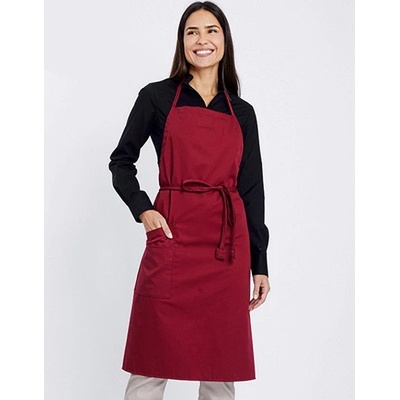 Cg Workwear Zástěra s laclem 00220-01 Regency Red 90x75cm