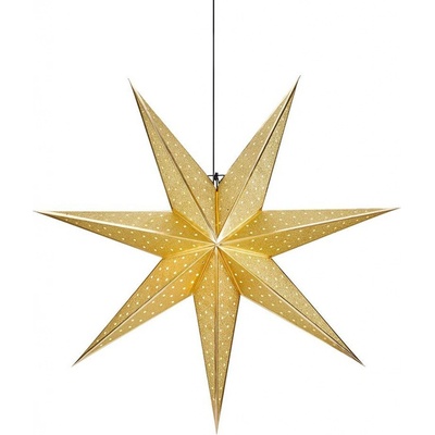Markslöjd Hvězda GLITTER E14 6 W zlatá 75 x 75 x 23 cm