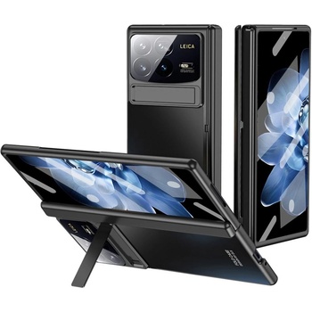 Image 1 of Xiaomi Калъф със Стойка и Защита за Шарнира за Xiaomi Mix Fold 4 5G - PC, Вграден Стъклен протектор - 3 Цвята