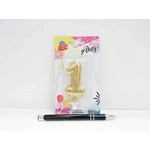 GoParty SWIECZKA, born 1, glitter. , 7 cm. blist