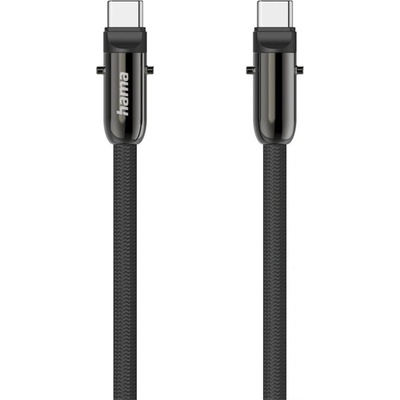 Hama 201751 USB-C a šňůrka na mobil 2v1 1,2m černý