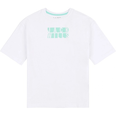 Jack Wills Детска тениска Jack Wills Regular Fit T-Shirt Junior Girls - Bright White