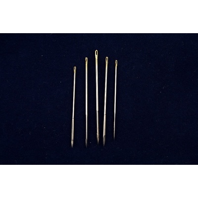 Ihly na ručné šitie kože - 5 ks - dĺžka 4 cm - 6 cm