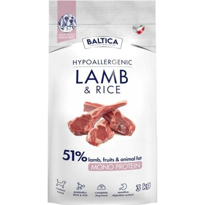 Baltica Monoprotein Adult Medium Lamb & Rice 3 kg