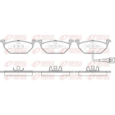 Sada brzdových platničiek kotúčovej brzdy REMSA 0633.41