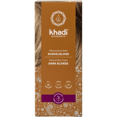 Khadi rostlinná barva na vlasy Tmavá blond 100 g