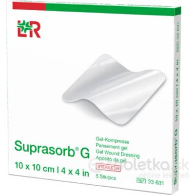 Suprasorb G krytie na rany fóliové hydrogélové 10 x 10 cm 5 ks