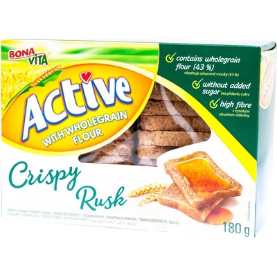 Bonavita Active Crispy Rusk suchary s celozrnnou moukou 180 g