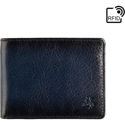 Visconti Značková tenká pánska kožená peňaženka GPPN354 modrá