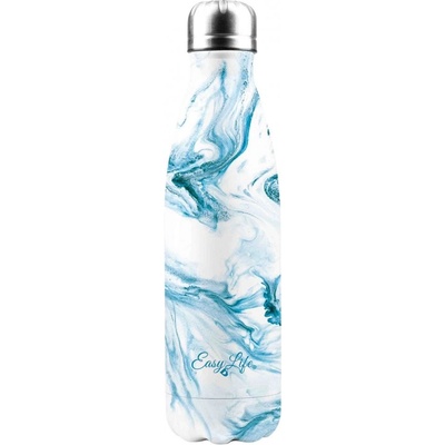 Easy Life Cestovní lahev Aqua bílá modrá 500 ml