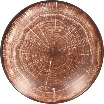 RAK Porcelain Woodart talíř hluboký 26 cm tmavě hnědá RAK-WDBUBC26OB