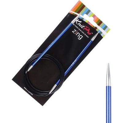 Pevné kruhové kovové jehlice Zing KnitPro 120 cm 4,5 mm