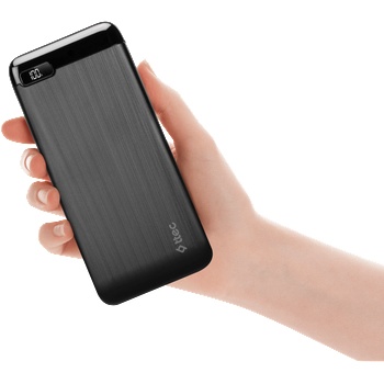 Ttec Външна батерия PowerSlim LCD PD 20.000 mAh Powerbank with USB-C Input/Output - Черна (8694470828749)