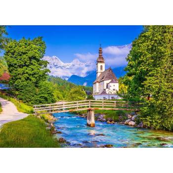 Image 1 of Enjoy - Puzzle Small Church in Ramsau, Germany - 1 000 piese