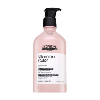 L'Oréal Série Expert Vitamino Color Resveratrol Conditioner Балсам За блясък и защита на боядисаната коса 500 ml
