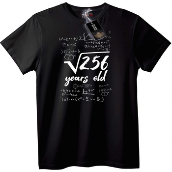 NOONEBRAND Тениска Математика за 16-и Рожден Ден - 2XL, Black