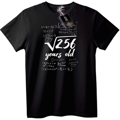 NOONEBRAND Тениска Математика за 16-и Рожден Ден - 2XL, Black