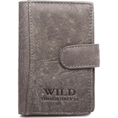 WILD Kožené pouzdro na doklady karty a vizitky 5515 šedé – Hledejceny.cz