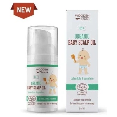 WoodenSpoon Organický olej na detskú pokožku hlavy 15 ml