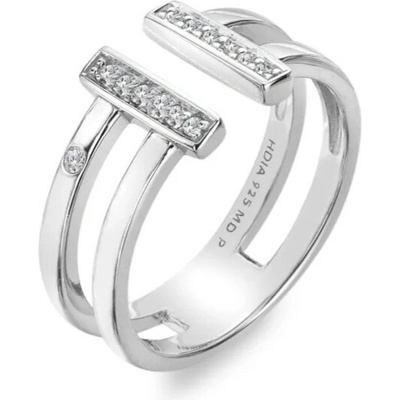 Hot Diamonds Strieborný otvorený prsteň s diamantom Much Loved DR316