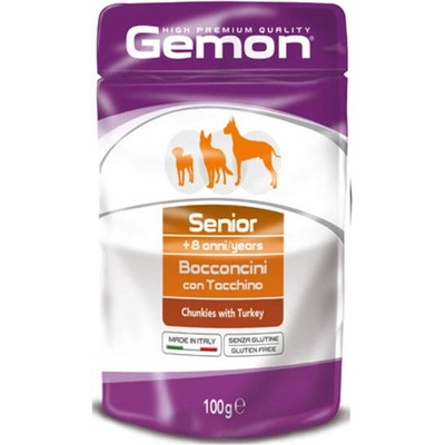 Хапки за кучета Gemon Senior Turkey - 0.1кг