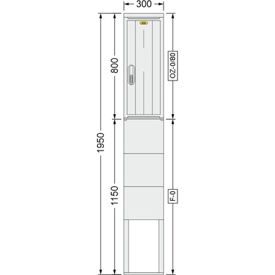 SFOS 300x1950x245mm OZ-0/80 + F-0