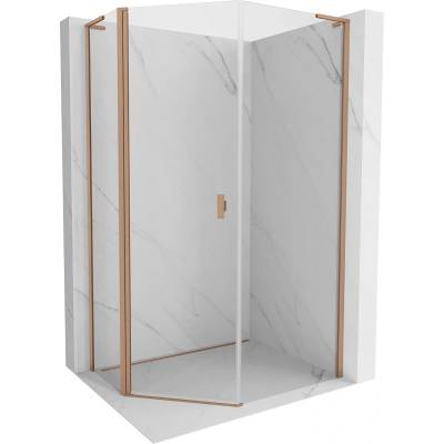 Mexen Mist L петоъгълна асиметрична душ кабина с врата 80x90 см, прозрачна, (8A8L-080-090-65-00)