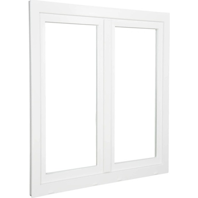 Aluplast Plastové okno dvoukřídlé bílé 800 x 1500 mm Levé, Trojsklo Ug= 0,7
