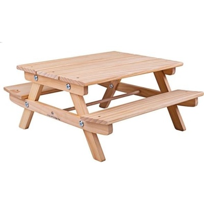 Bigjigs Toys Dřevěná pikniková lavička pro panenky