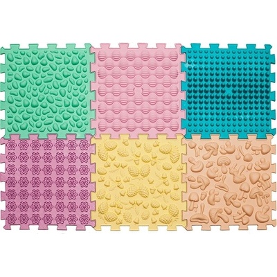 Ortek Masážní ortopedická podložka "Puzzle Mix" 6 modulů