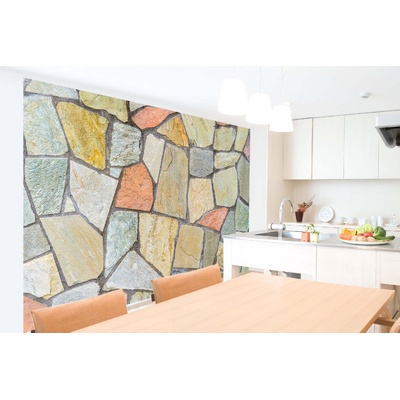 DIMEX ART Самозалепваща се флизелинова фототапета цветен каменен фон 375 x 250 см