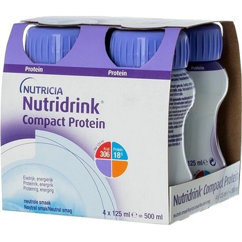 NUTRIDRINK COMPACT PROTEIN S PŘÍCHUTÍ NEUTRÁLNÍ POR SOL 4X125ML