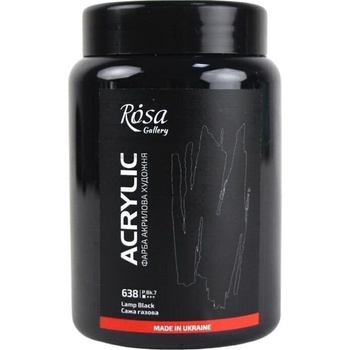 Rosa Gallery АКРИЛНА боя Lamp Black (638) 400 ml 1 бр (324161638)