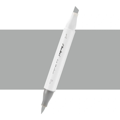 Lihová fixa OHUHU oboustranná Brush & Chisel, Green Grey 06 (GG060)