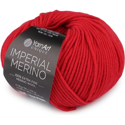 Pletací příze Imperial 100% Merino 50 g Varianta: 8 (3345) červená, Balení: 1 ks 62571/162934/291348
