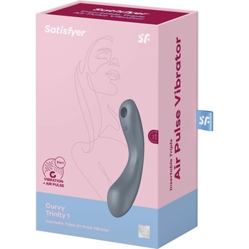 Satisfyer Curvy Trinity 1 синьо сив